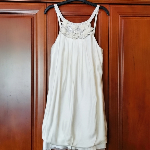 BCBG MAXAZRIA Silk Beaded Dress - Picture 1 of 10